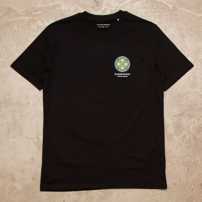 055 Orb Disco Psychedelia Back Print - Tshirt - Black