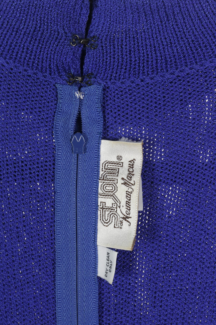 80s St.John Knit Grape Dress M