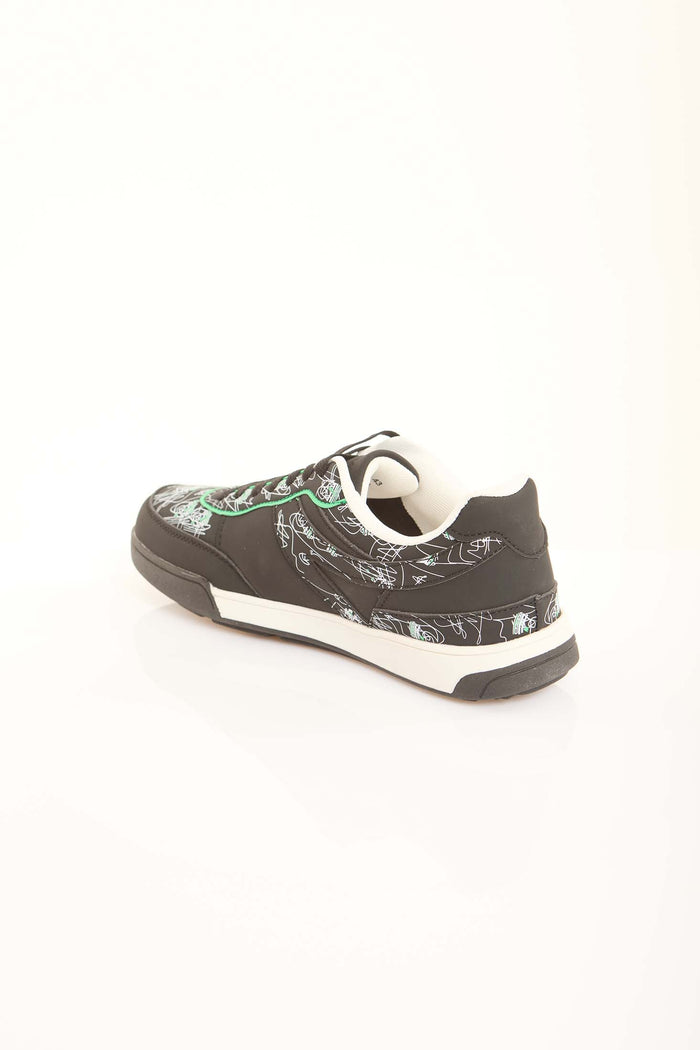 Classic Court Style Lace-Up Trainers