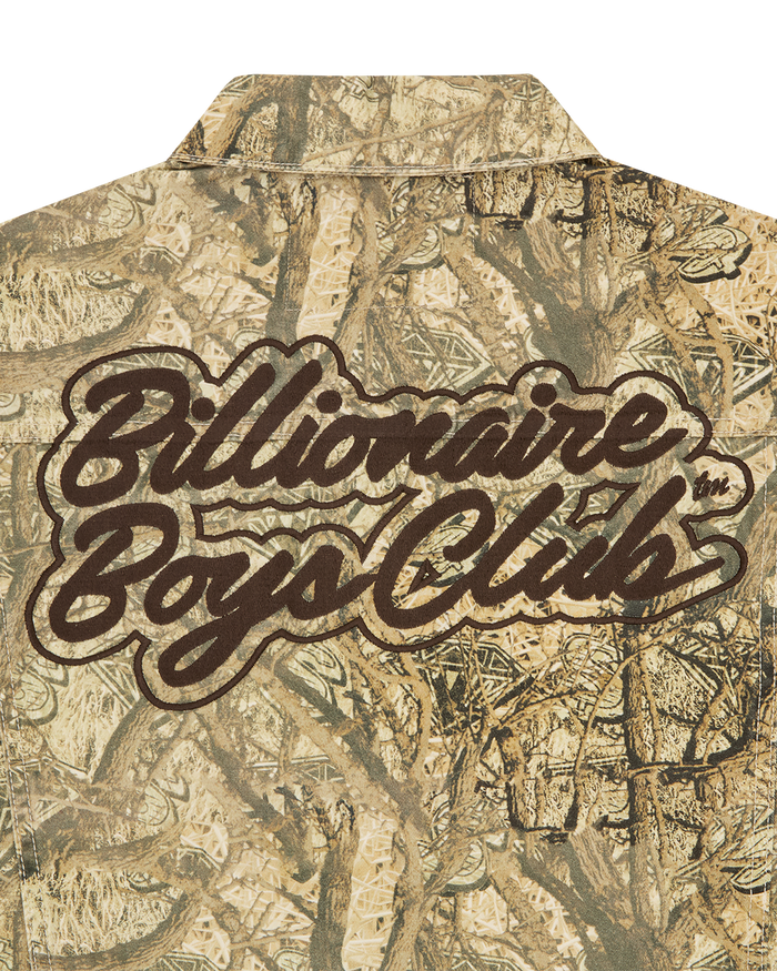 Diamonds & Dollars Tree Camo Trucker Jacket