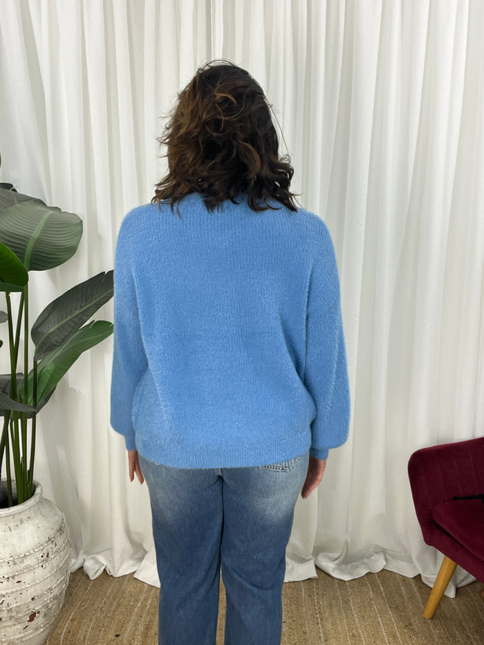 Fluff, Please Jumper - Blue (SALE)