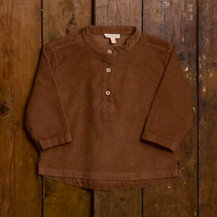 Larch Baby & Kids Shirt - Cotton Corduroy - Auburn