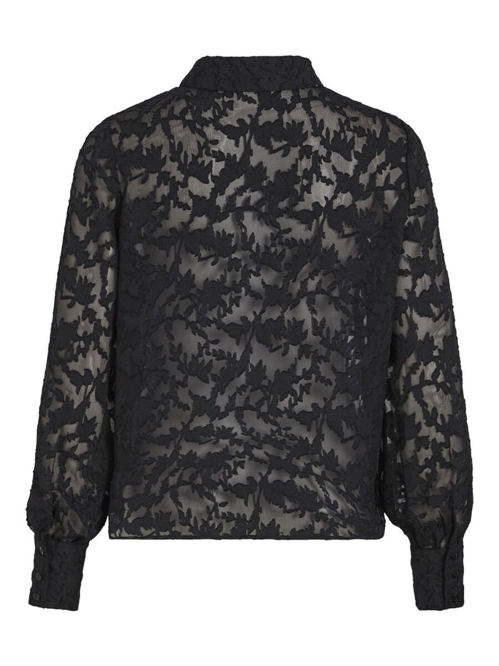 Lema Lace Shirt (Black Beauty)