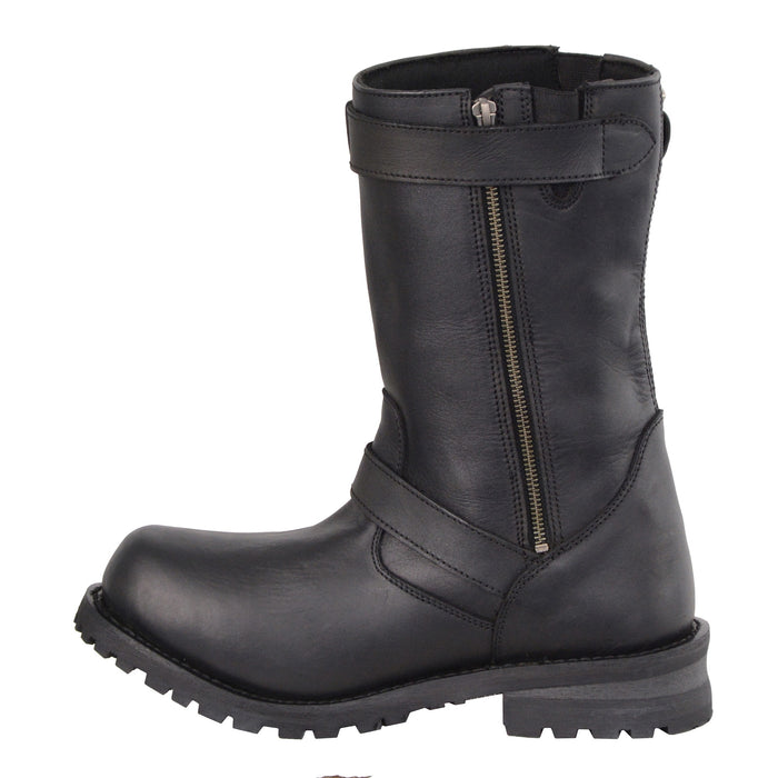 Men's Harness Boot with Zipper 9020: Full Grain Premium 2