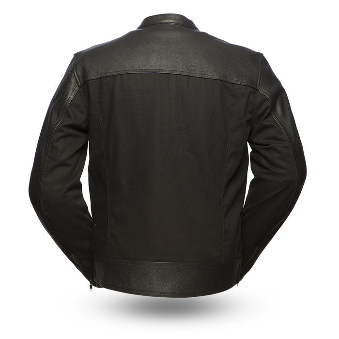 Men's Invader Jacket Black: Invader - Men's Motorcycle Leather/Textile Jacket
Features:
Premium cowhide upper and textile bo