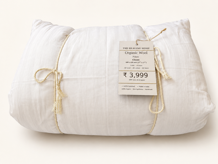 Pillow Organic Wool - Royal Restore - 5 Layer - Mojopanda Organic Store