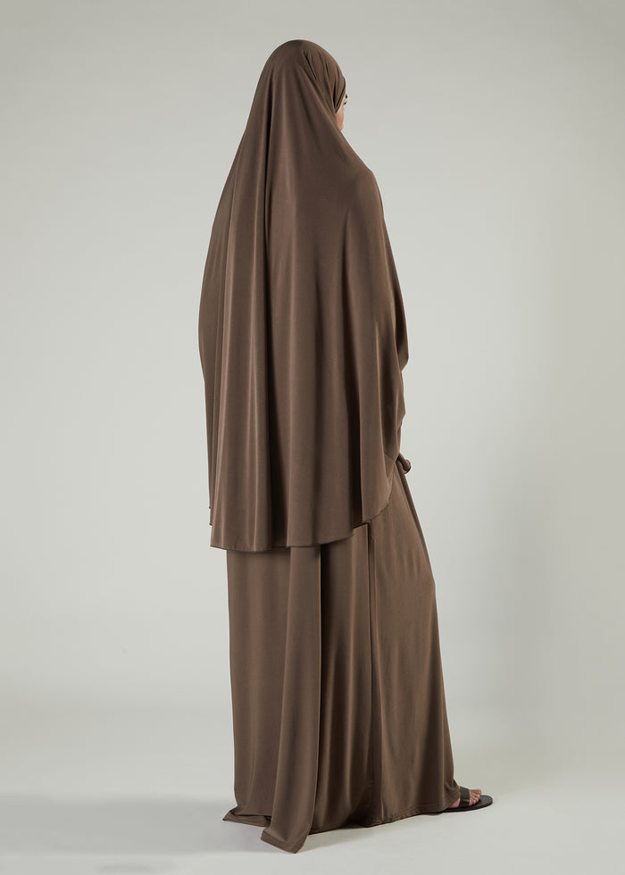 Prayer Abaya Set Chestnut