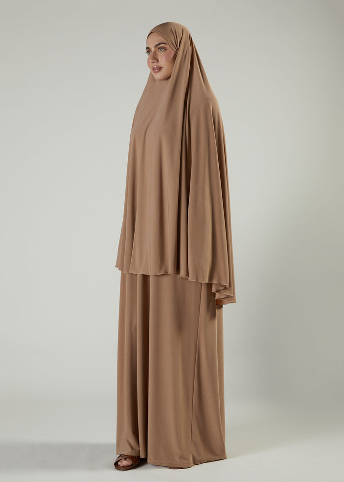 Prayer Abaya Set Wheat