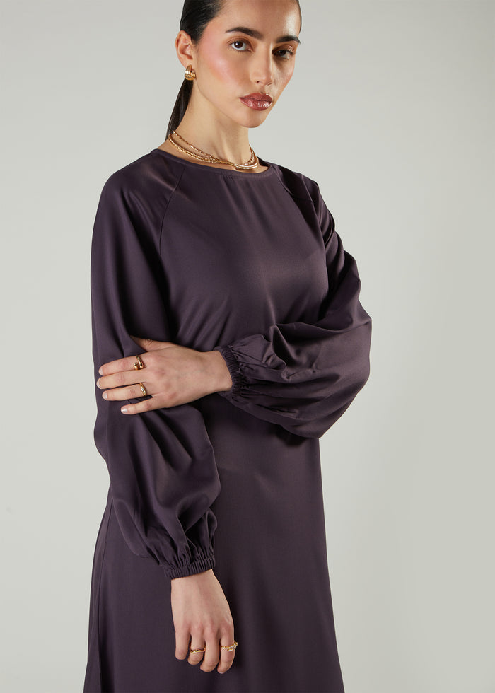 Raglan Abaya Plum