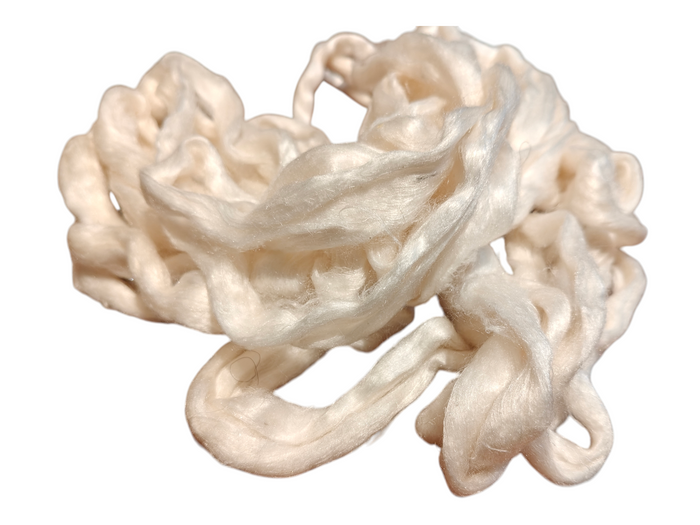 Silk Eri Fiber carded - Mojopanda Organic Store