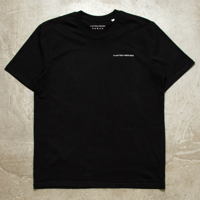 Smiley Poolside Trip Back Print - Tshirt - Black