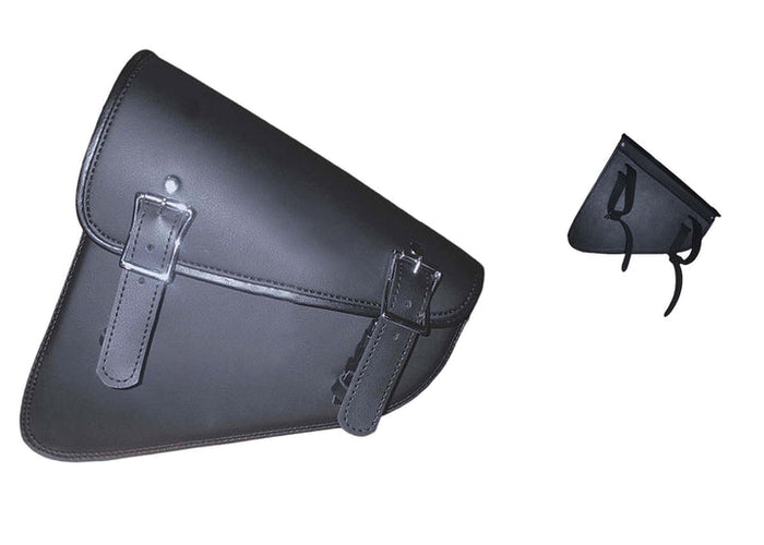Swing Arm Bag Right Side: Features:
Quick Release Buckle Action
Heavy Thread and Chrome Plated
PVC No Concho 12