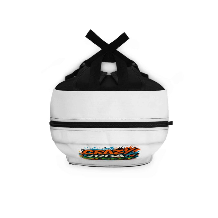 Colorful urban backpack for school, commuting and travel with four compartments and padded carrying support