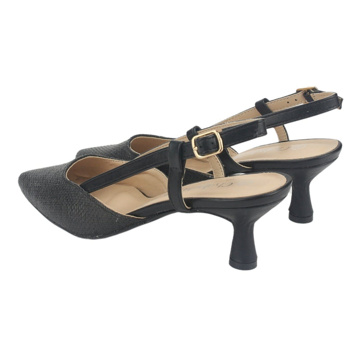 Zapato Chalada Mujer Chiapa-2 Negro Casual Tacones Bajos Chalada