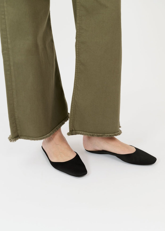 03 Wide Raw Hem - Army Green - Ilouity