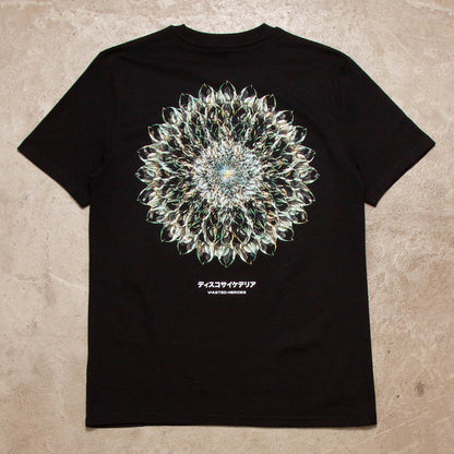 052 Orb Disco Psychedelia Back Print - Tshirt - Black