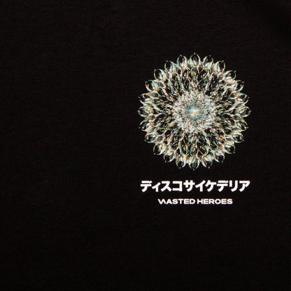 052 Orb Disco Psychedelia Back Print - Tshirt - Black