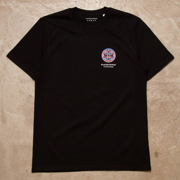 053 Orb Disco Psychedelia Back Print - Tshirt - Black