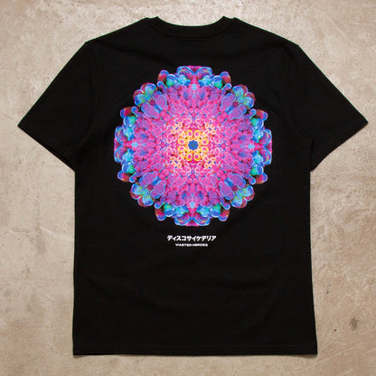 054 Orb Disco Psychedelia Back Print - Tshirt - Black