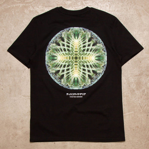 055 Orb Disco Psychedelia Back Print - Tshirt - Black