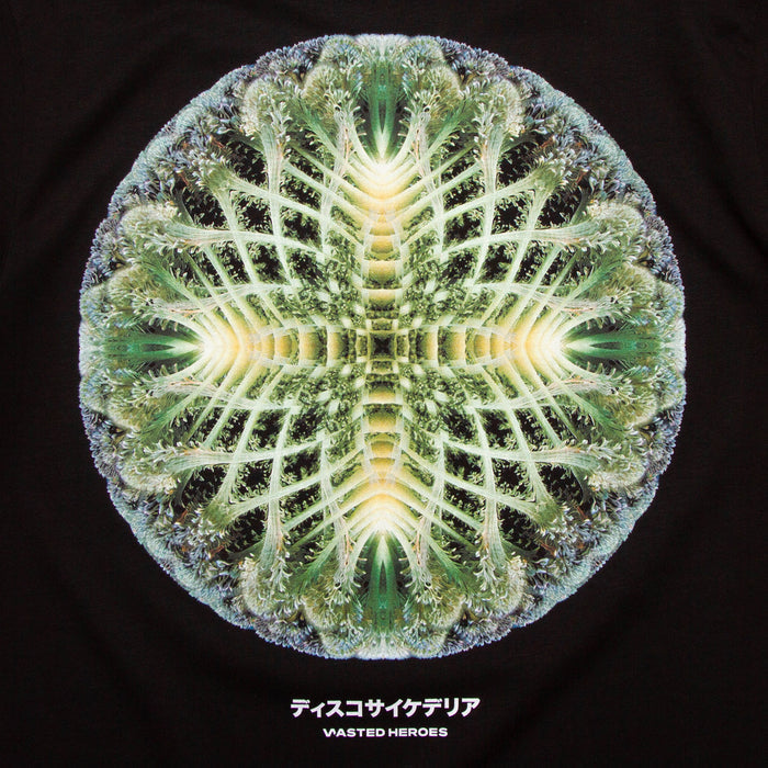 055 Orb Disco Psychedelia Back Print - Tshirt - Black