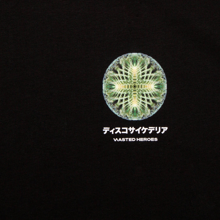 055 Orb Disco Psychedelia Back Print - Tshirt - Black