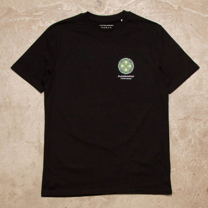 055 Orb Disco Psychedelia Back Print - Tshirt - Black