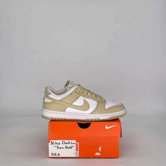 NIKE DUNK LOW TEAM GOLD DV0833-100 SIZE 6/7.5W GS