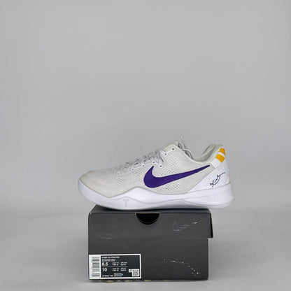 NIKE KOBE 8 PROTRO LAKERS HOME HF9550-100 SIZE 8.5/10W