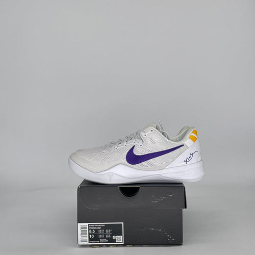 NIKE KOBE 8 PROTRO LAKERS HOME HF9550-100 SIZE 8.5/10W