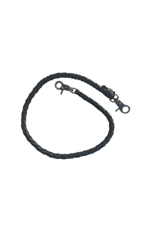 24" Braided Leather Chain: Features:

Length: 24"
Braided Black Genuine Leather
Handmade From Genuine Leather