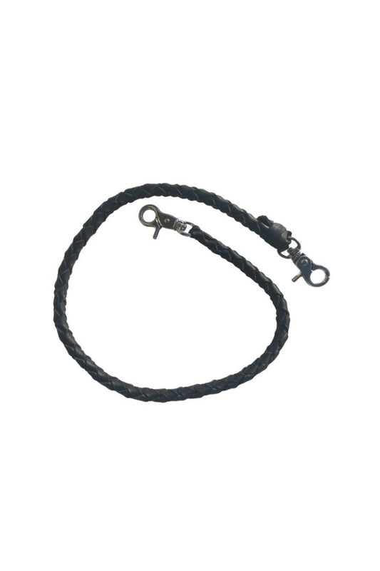 24" Braided Leather Chain: Features:

Length: 24"
Braided Black Genuine Leather
Handmade From Genuine Leather