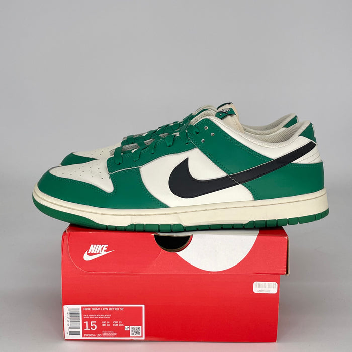 NIKE DUNK LOW LOTTERY PACK MALACHITE GREEN DR9654-100 SIZE 15/16.5W