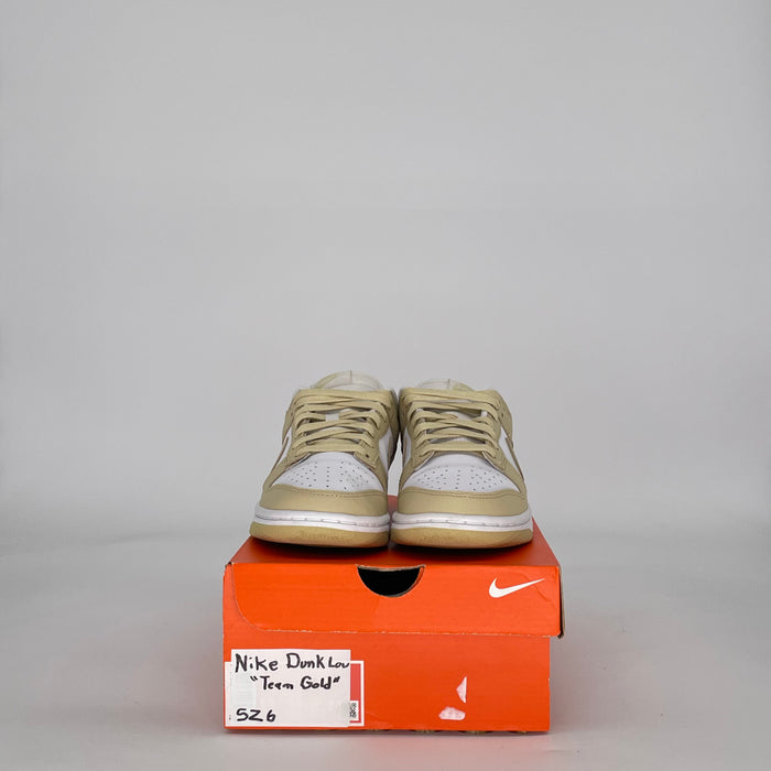 NIKE DUNK LOW TEAM GOLD DV0833-100 SIZE 6/7.5W GS