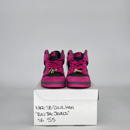 NIKE SB DUNK HIGH RUN THE JEWELS DX4356-600 SIZE 5.5/7W