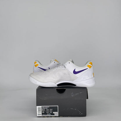 NIKE KOBE 8 PROTRO LAKERS HOME HF9550-100 SIZE 8.5/10W