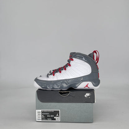 AIR JORDAN 9 FIRE RED 302359-162 SIZE 5/6.5W GS