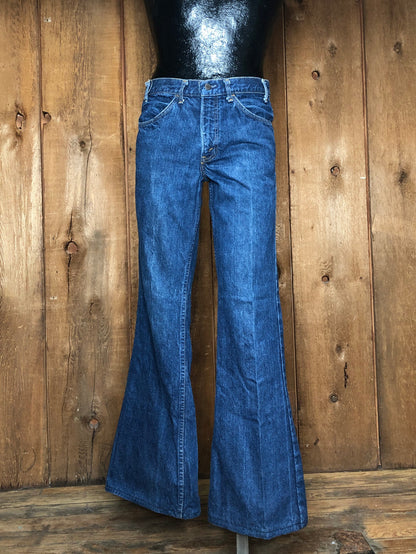 70s Levis Orange Tab Bell Jeans         w32x36