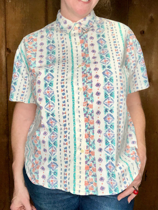 90s Kyoto Kasuals Zazz Top    M
