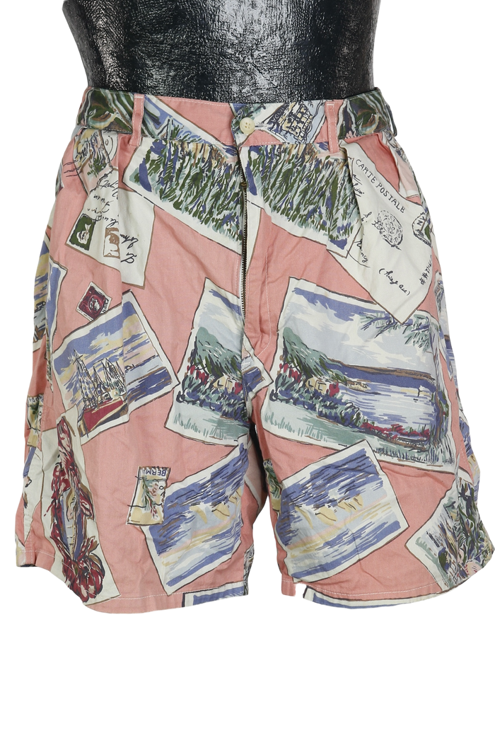90s Polo Postcard Pink Shorts           w35