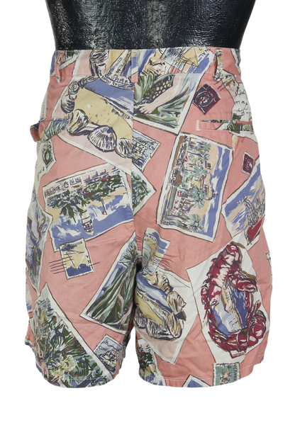90s Polo Postcard Pink Shorts           w35