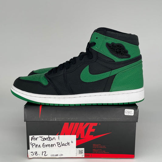 AIR JORDAN 1 PINE GREEN BLACK 555088-030 SIZE 12/13.5W