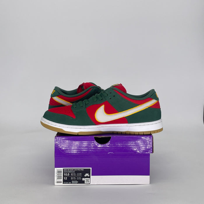 NIKE SB DUNK LOW SEATTLE SUPERSONICS FZ1287-300 SIZE 10.5/12W