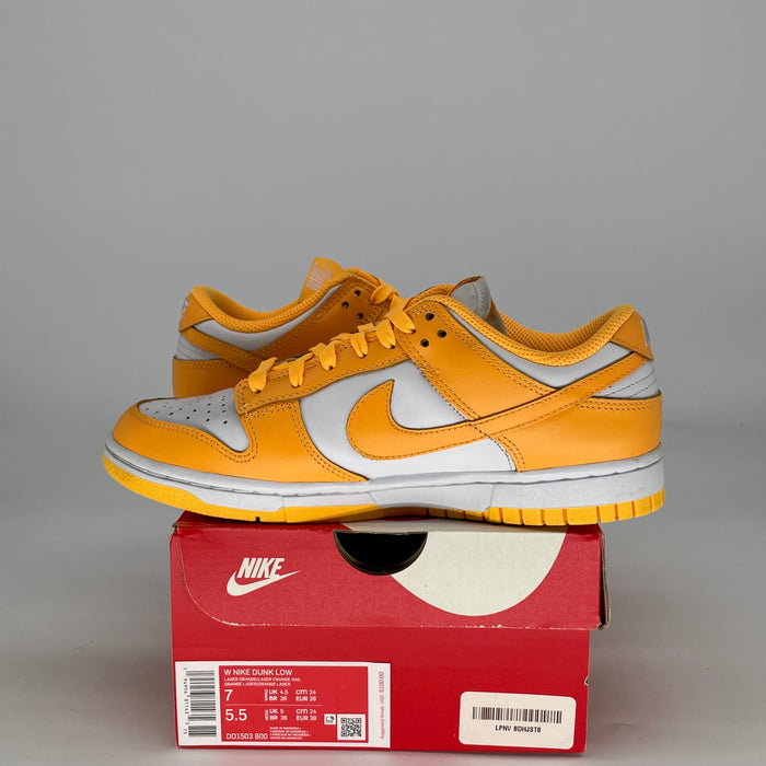 NIKE DUNK LOW LASER ORANGE W DD1503-800 SIZE 5.5/7W