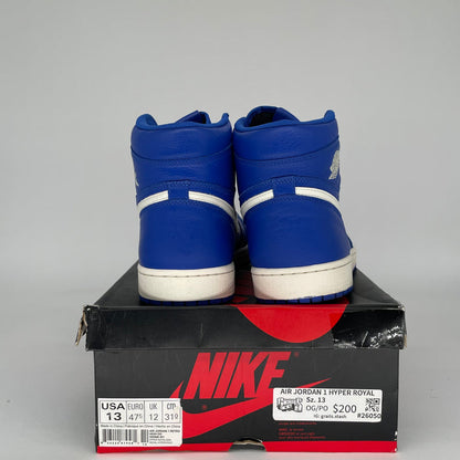 AIR JORDAN 1 HYPER ROYAL 555088-401 SIZE 13/14.5W