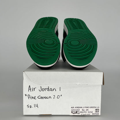AIR JORDAN 1 PINE GREEN BLACK 555088-030 SIZE 14/15.5W