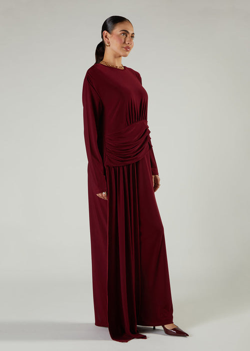 Alaia Maxi Burgundy
