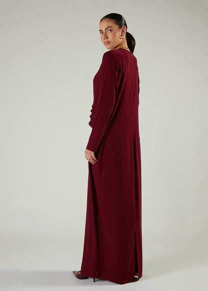 Alaia Maxi Burgundy