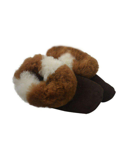 Alpaca Leather Bootie Slippers with Fur Lining-Apparel-Alpaca Direct-Medium-Multi-Alpaca Direct