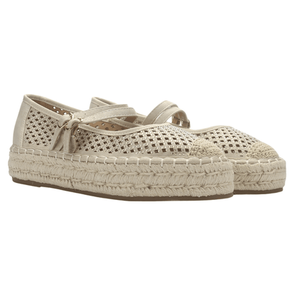 Alpargata de mujer Beige Casual Chalada Tap-50 Zapatos Planos Comfort Chalada